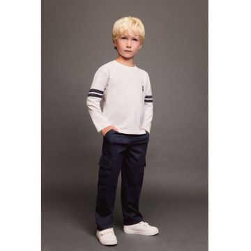 Pantaloni cargo cu capsa - Bleumarin