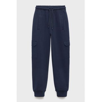 Pantaloni cargo de bumbac - Bleumarin