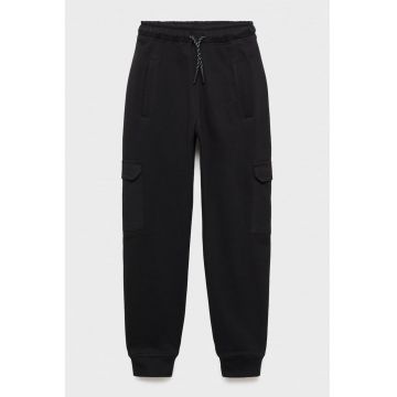 Pantaloni cargo de bumbac - Negru