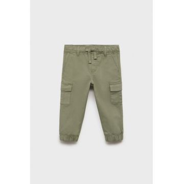 Pantaloni cargo din amestec de bumbac - Kaki