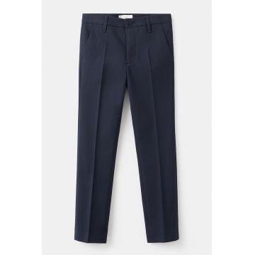 Pantaloni conici cu talie medie - Albastru ultramarin