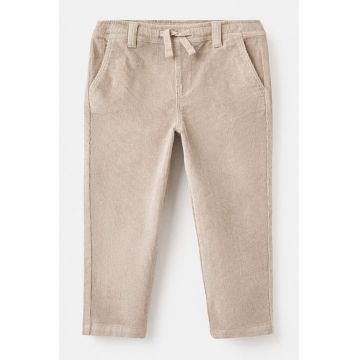 Pantaloni conici din bumbac - Bej