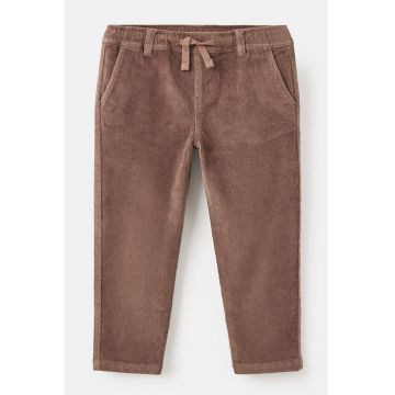 Pantaloni conici din bumbac - Maro inchis