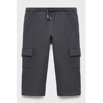 Pantaloni de trening cargo cu snur - Gri antracit
