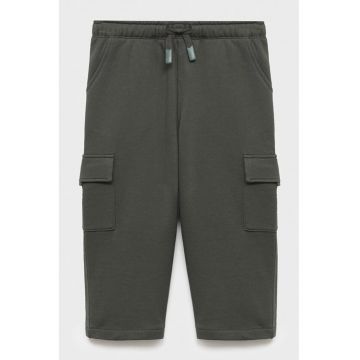 Pantaloni de trening cargo cu snur - Kaki inchis