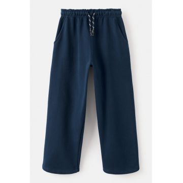 Pantaloni de trening cu croiala dreapta - Bleumarin