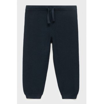Pantaloni de trening din bumbac - Bleumarin