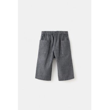 Pantaloni din bumbac cu model houndstooth - Gri/Albastru