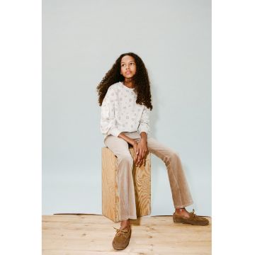 Pantaloni evazati din reiat - Bej