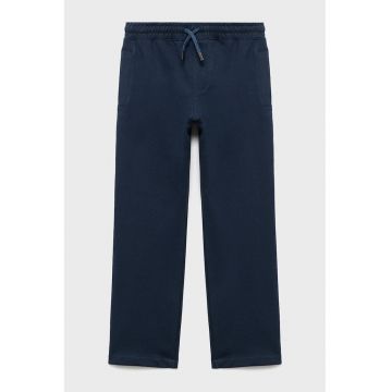Pantaloni jogger din bumbac cu snur de ajustare - Bleumarin