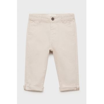 Pantaloni uni cu buzunare oblice - Bej/Bej deschis
