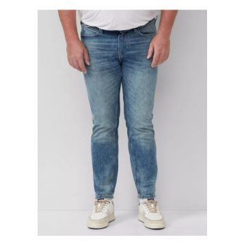 Big Sizes Blugi barbati big size Casby - cu talie medie si croiala Dreapta - Albastru - Albastru