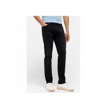 Blugi Barbati -  Oregon Slim - Slim Fit - Talie Joasa - Fermoar - Lungi - 5 Buzunare - Bumbac - Elastan - W32-L32 US - Negru