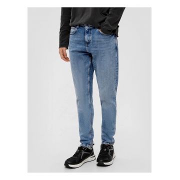 Blugi barbati - Shawn - cu talie medie - croiala Regular fit - Tapered Leg -  by s.Oliver - Albastru inchis - Albastru deschis