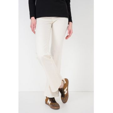 Blugi bootcut cu talie medie - Alb fildes