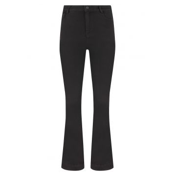 Blugi bootcut cu talie medie - Negru