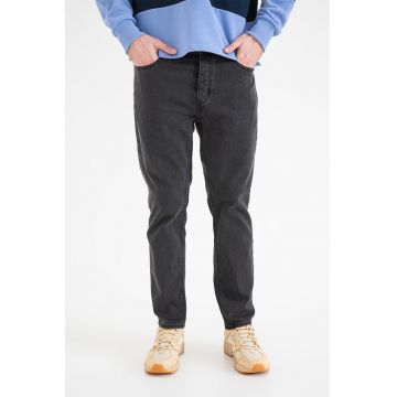 Blugi conici cu talie medie Brody - Negru