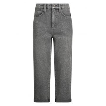 Blugi crop drepti - Gri