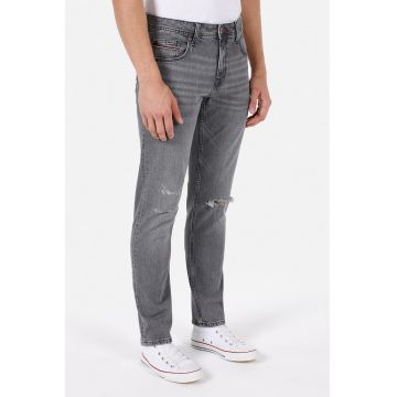 Blugi cu aspect deteriorat - Gri