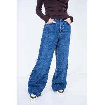 Blugi cu croiala ampla Dame - Albastru melange