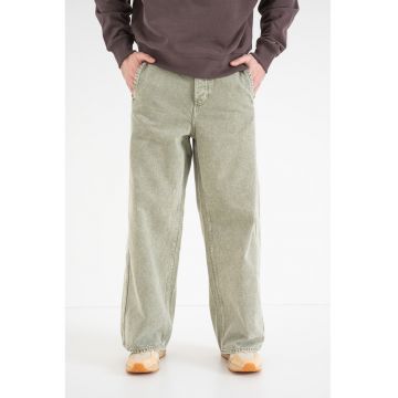 Blugi cu croiala ampla si buzunare Kaylan - Gri cenusiu