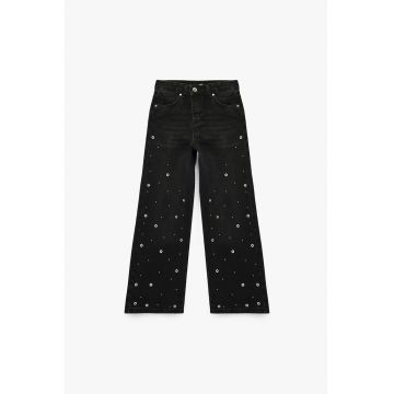 Blugi cu nituri - Negru/Argintiu