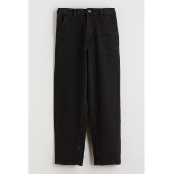 Blugi cu talie elastica - Negru