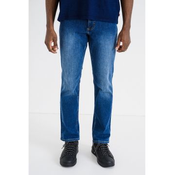 Blugi cu talie medie Washigton - Albastru inchis