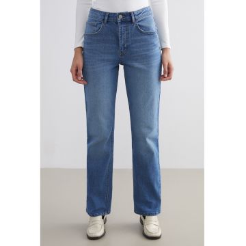 Blugi drepti - Albastru melange