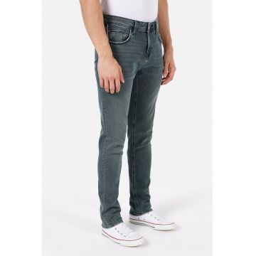 Blugi drepti cu 5 buzunare - Albastru