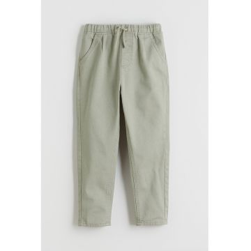 Blugi drepti cu snur - Gri cenusiu