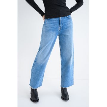 Blugi drepti Ren - Albastru melange
