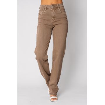 Blugi elastici regular Light Brown 19686 - Maro deschis