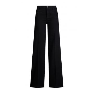 Blugi evazati cu pensa Better - Negru