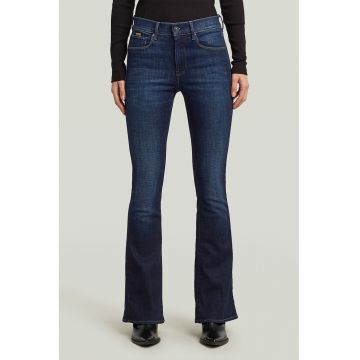 Blugi evazati cu talie inalta - Bleumarin