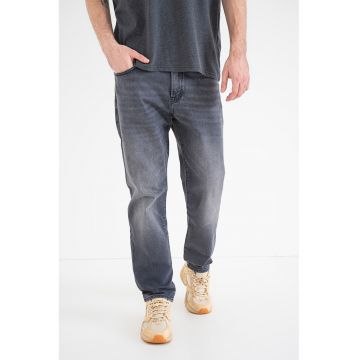 Blugi regular-fit cu talie medie Remaine - Gri inchis