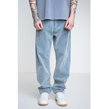 Blugi relaxed fit cu model cu 5 buzunare - Albastru deschis
