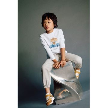 Blugi relaxed fit cu terminatii elastice - Gri