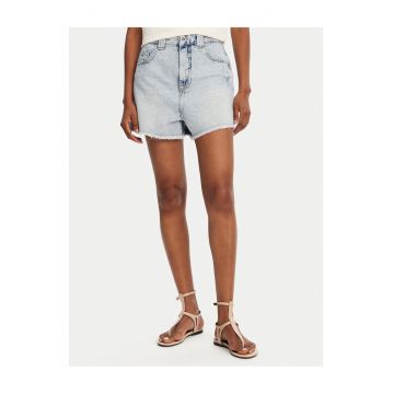 Blugi scurti pentru dama -  albastru - denim