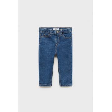 Blugi skinny cu buzunare laterale - Albastru inchis