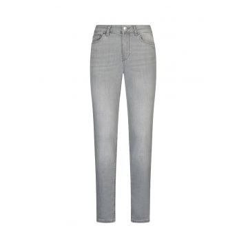 Blugi skinny cu talie inalta - Gri deschis