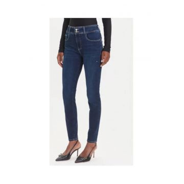 Blugi skinny din amestec de bumbac cu nasturi