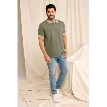 Blugi skinny din denim - Albastru prafuit