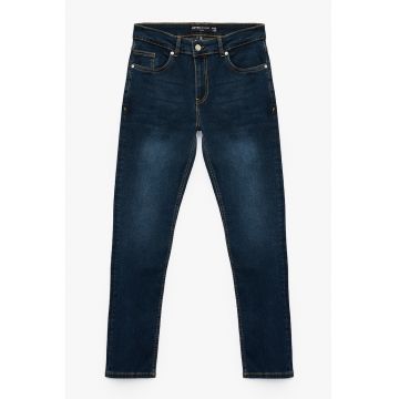 Blugi slim fit Brad - Albastru inchis