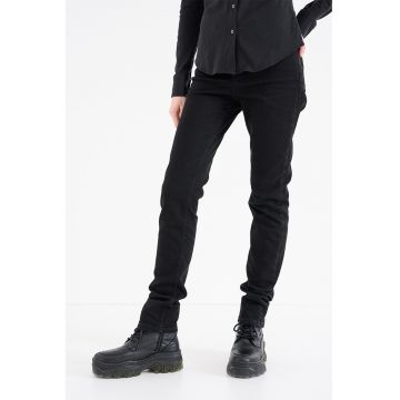 Blugi slim fit cu model cu 5 buzunare - Negru