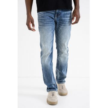 Blugi slim-fit Delaware Soft-motion - Albastru melange