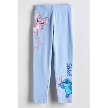Colanti cu Angel&Stitch - Albastru pastel