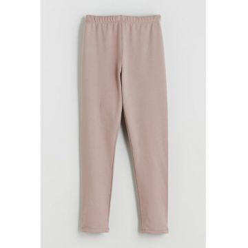 Colanti cu captuseala de fleece - Piersica
