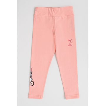 Colanti cu talie inalta Hello Kitty - Roz somon