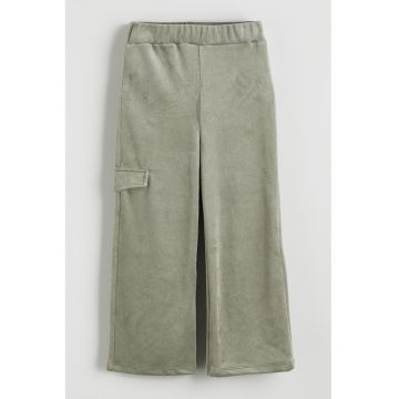 Pantaloni ampli catifelati - Gri